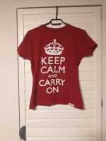 "Keep calm and carry on", T-Shirt, Damen, rot, M Kreis Pinneberg - Seestermühe Vorschau