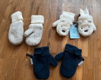 Handschuhe Fäustlinge Sterntaler Fleece Strick Teddy blau weiß Schleswig-Holstein - Glinde Vorschau