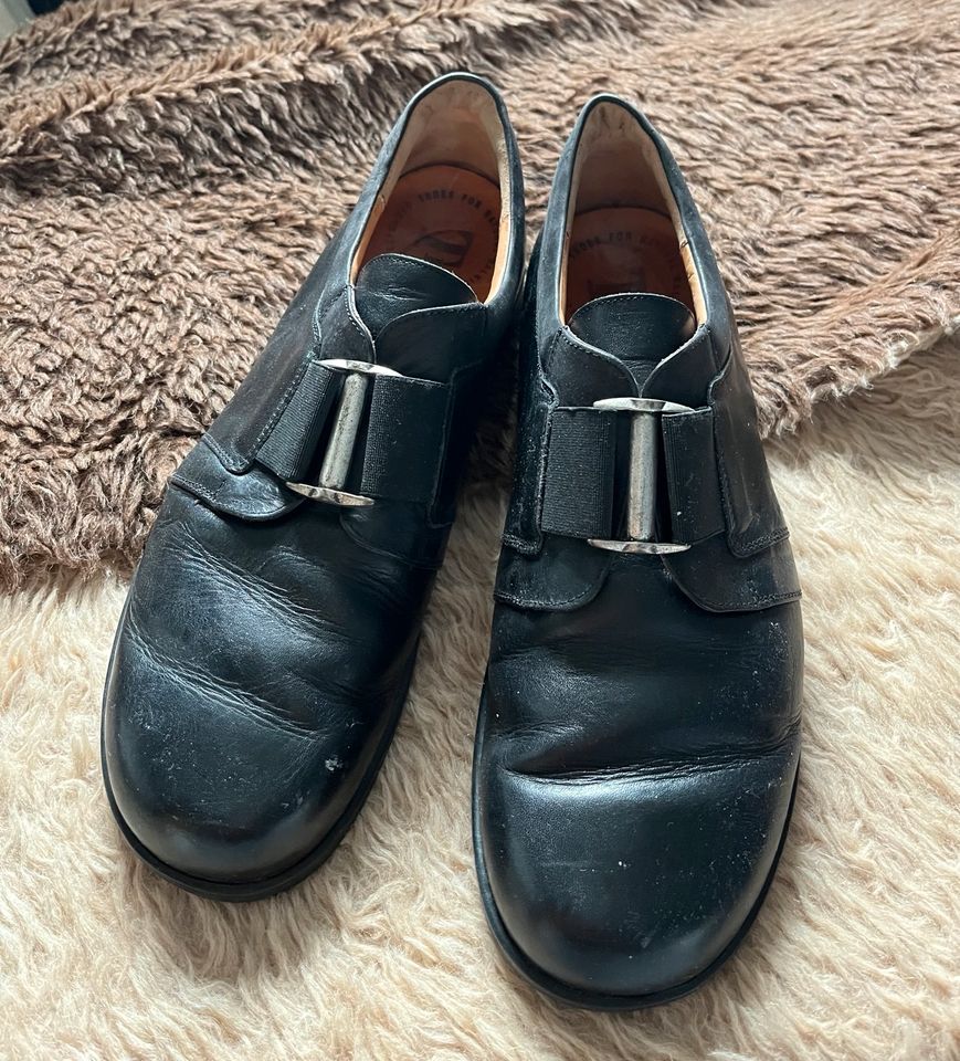 Think klassischer loafer Gr. 44, schwarz, Leder in Wentorf