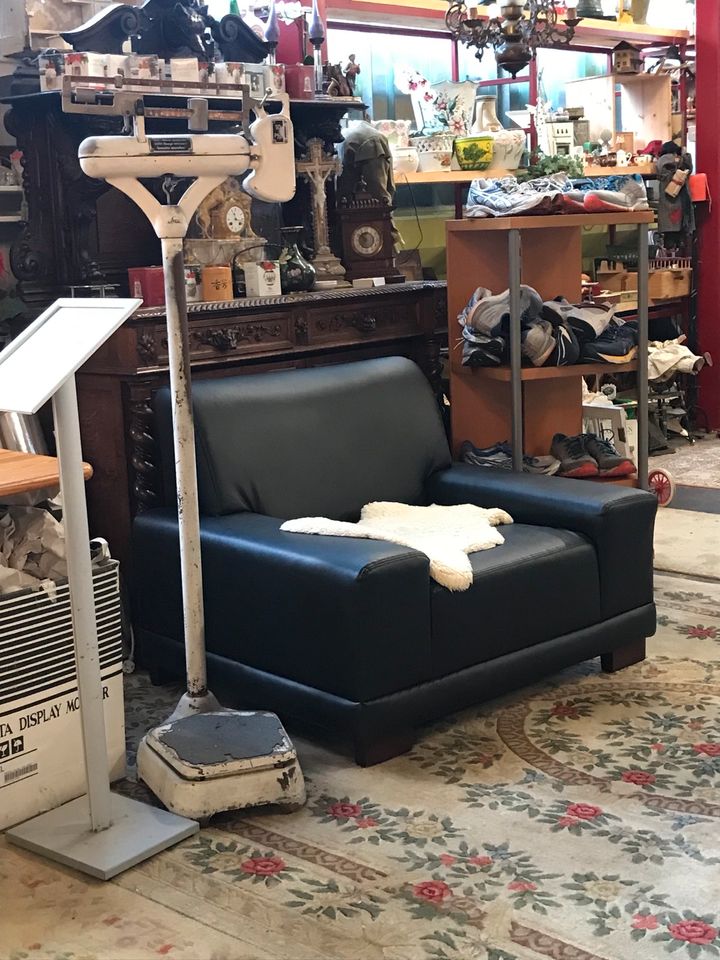 Vintage Sessel, Ikea Poäng, Ledersessel, Sitzmöbel, Sofa in Flintbek