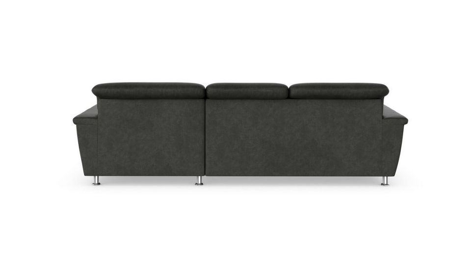 Ecksofa 278x171cm schwarz grau Lederoptik Luxus Microfaser Franzi in Köln