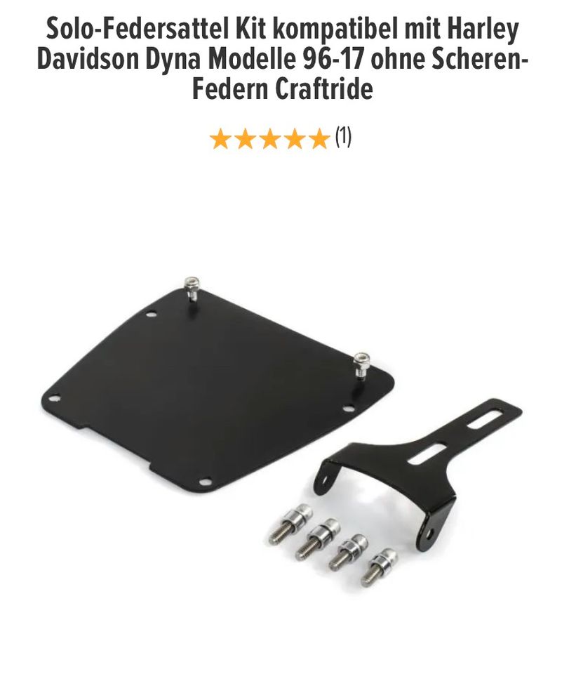 Solo-Federsattel Kit // Sitz // Harley Davidson Dyna - NEU in Handewitt