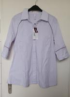 Sheego Bluse Gr. 48 NEU ! Sommer weiß flieder Streifen 3/4 Arme Hessen - Wiesbaden Vorschau
