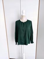 H&M dunkelgrüne Langarm Bluse Muster 38 40 Sachsen-Anhalt - Lutherstadt Wittenberg Vorschau
