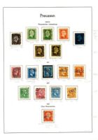 Briefmarken Altdeutschland, Preußen, Sammlung auf 4 Albumblättern Hessen - Wiesbaden Vorschau