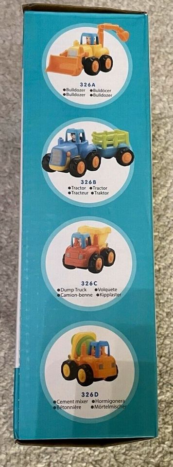 Baustellen Spielzeug Set 4 Fahrzeugen Bagger Traktor Kipper Beton in Ludwigshafen