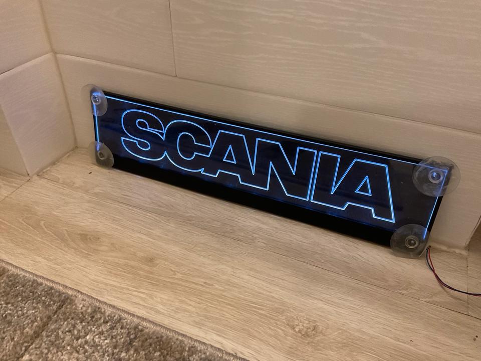 Emblem MAN Iveco Scania Volvo DAF Schild Leuchschild LED Tafel in Wietmarschen