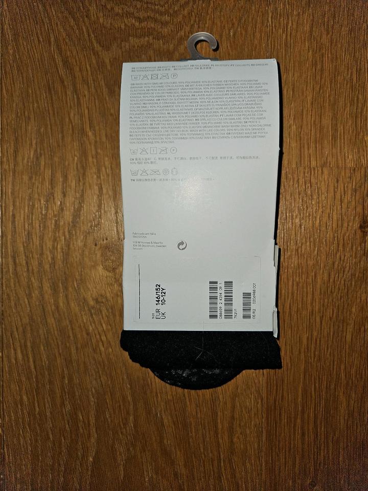 H&M Feinstrumpfhose Strumpfhose Tights schwarz Gr. 146 152 NEU in Dresden