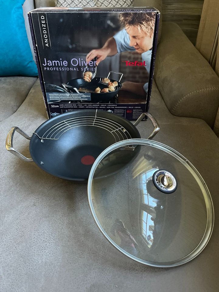 Wok Wokpfanne  Tefal 32cm Jamie Oliver professionell Serie in Jever