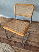 Vintage Freischwinger Wiener Geflecht Chrom Stuhl no Thonet S32 Niedersachsen - Salzgitter Vorschau