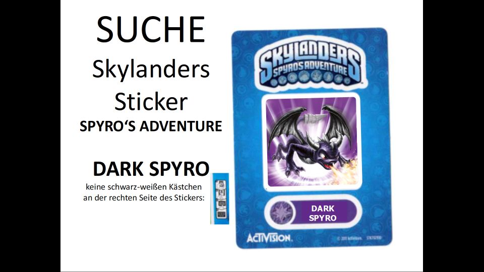 SUCHE Skylanders Sticker, Aufkleber Superchargers, Imaginators in Otzberg