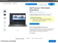 Dell Precision 7560 Mobile Workstation Nordrhein-Westfalen - Lünen Vorschau