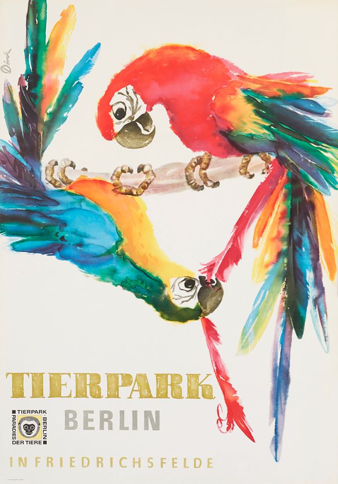 Original Tierpark Poster Berlin | Vintage | Retro | Plakat | DDR in Berlin