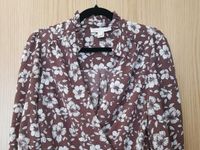 Bluse / Blusenshirt / Blumen Print / Braun / Monteau Bayern - Neutraubling Vorschau