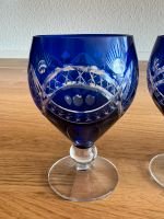 6 blaue Weingläser mit Schliff Baden-Württemberg - Grafenau Vorschau