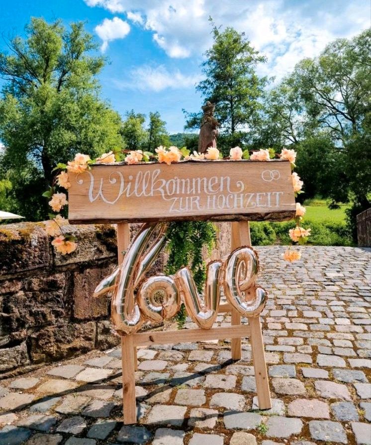 ‼️Wegweiser Hochzeit Willkommen zur Hochzeit Willkommensschild in Hammelburg