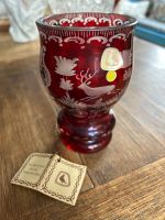 Alfred Taube Glas Rot Becherglas 1960 Kristallglas Antik Baden-Württemberg - Ofterdingen Vorschau