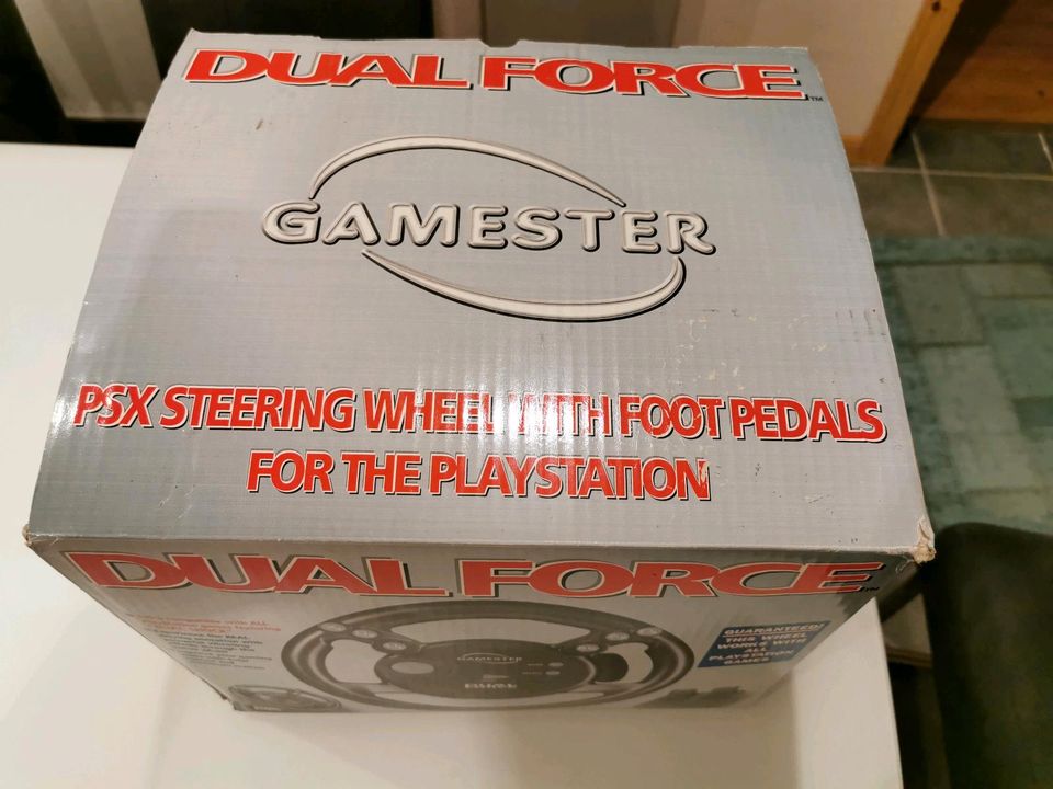 Gamester Dual Force PSX Steering Wheel in Oldendorf (Landkreis Stade)