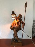 Lampe Holzfigur Nachtwächter mit Laterne und Lanze ca.50cm Baden-Württemberg - Kornwestheim Vorschau