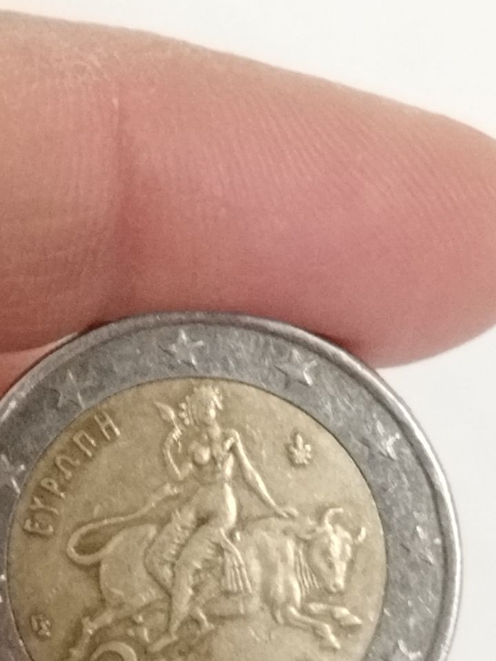 2 Euro Münze in Dresden