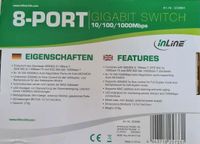 8-Port Netzwerk Gigabyte Switch Bayern - Bad Abbach Vorschau