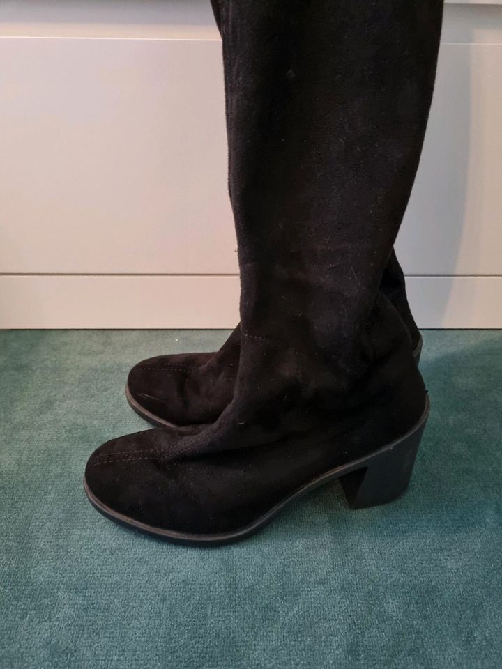 Overknee Stiefel Größe 39, Hohe Stiefel Absatz,Damen Frauen Schuh in Gössenheim