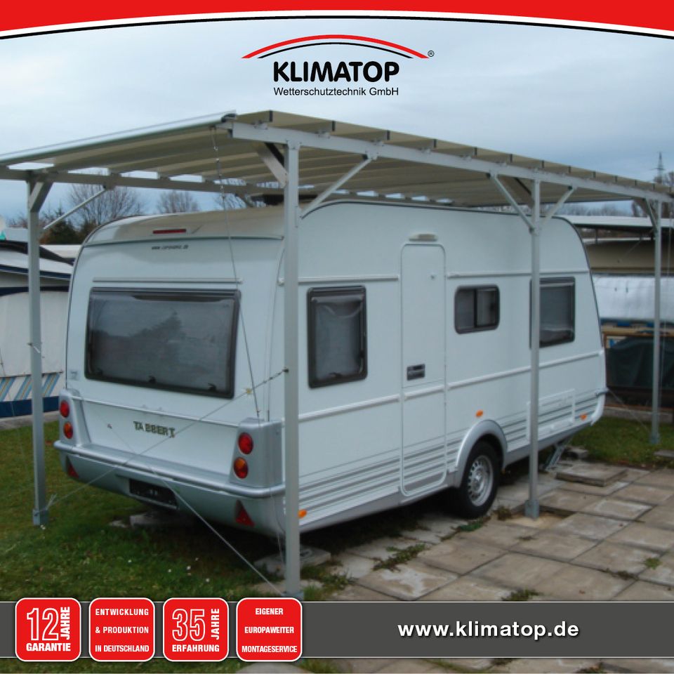 Wohnwagen Schutzdach CARATOP SELBSTSTEHEND 300 x 400 cm von KLIMATOP in Bückeburg