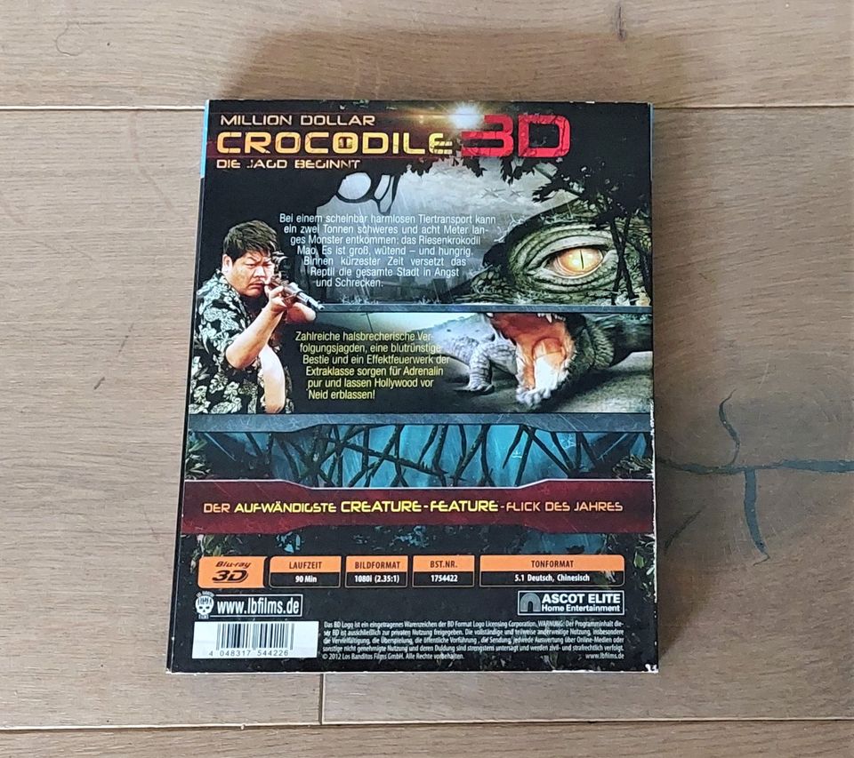 DVD + 3D Blu-ray Million Dollar Crocodile - Die Jagd beginnt in Geldern