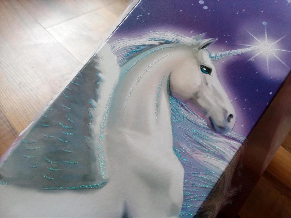 Schultüte Roth Tüll Glitzer groß Pegasus Zuckertüte Einhorn in Hattingen