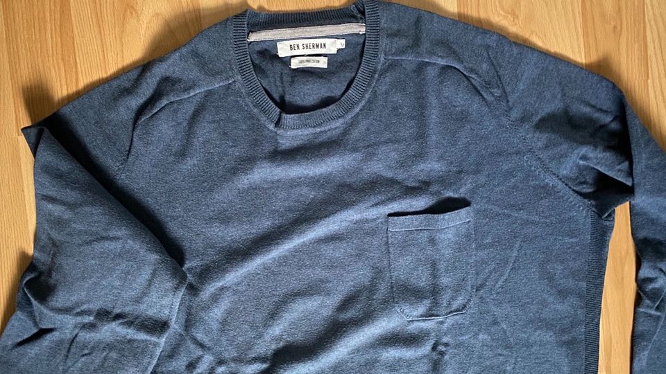 Ben Sherman Pullover Gr. L - blau - guter Zustand in Stadtroda