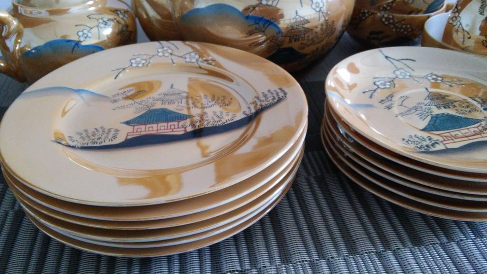 NIHI HON edles Japanisches Porzellan Teeservice 24-Teiliges Set in Schwaikheim
