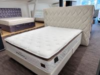 Neuware Samt Creme Beige Boxspringbett 160x200 inkl Matratze und Glasfüße Polsterbett Bett Berlin - Charlottenburg Vorschau