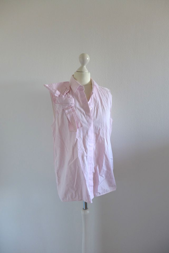 Victoria Beckham Bluse Schleife ärmellos rosa rose Gr. 36 S in München