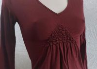 Tunika Shirt LA-Shirt Babydoll Bordeaux Dunkelrot Gr. S/M bzw. 36 Sachsen - Stollberg Vorschau