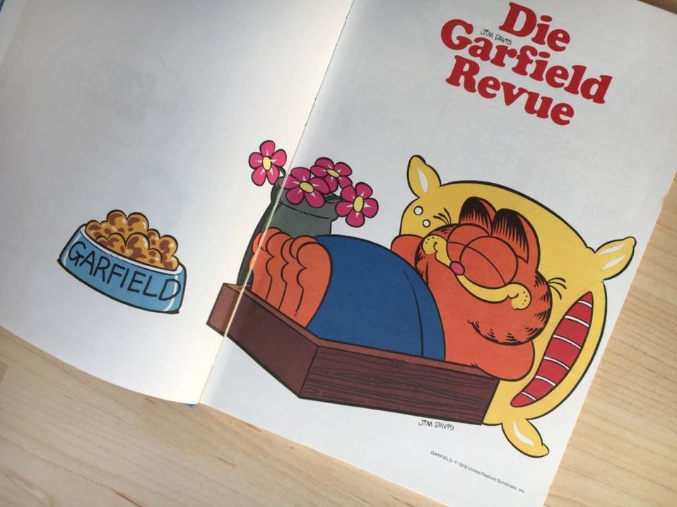 Die Garfield Revue 80er Vintage Comic Retro Spielzug Kinder-Buch in Bobingen