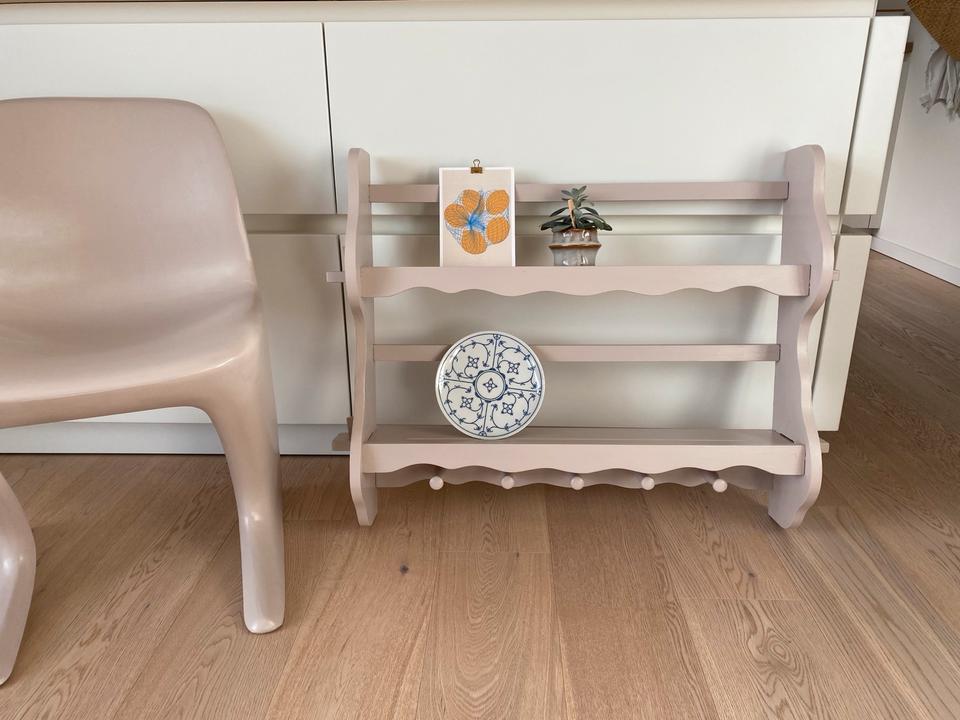 Vintage Tellerregal Wunschfarbe Wand Regal Küche Kinderzimmer ☀️ in Nettetal