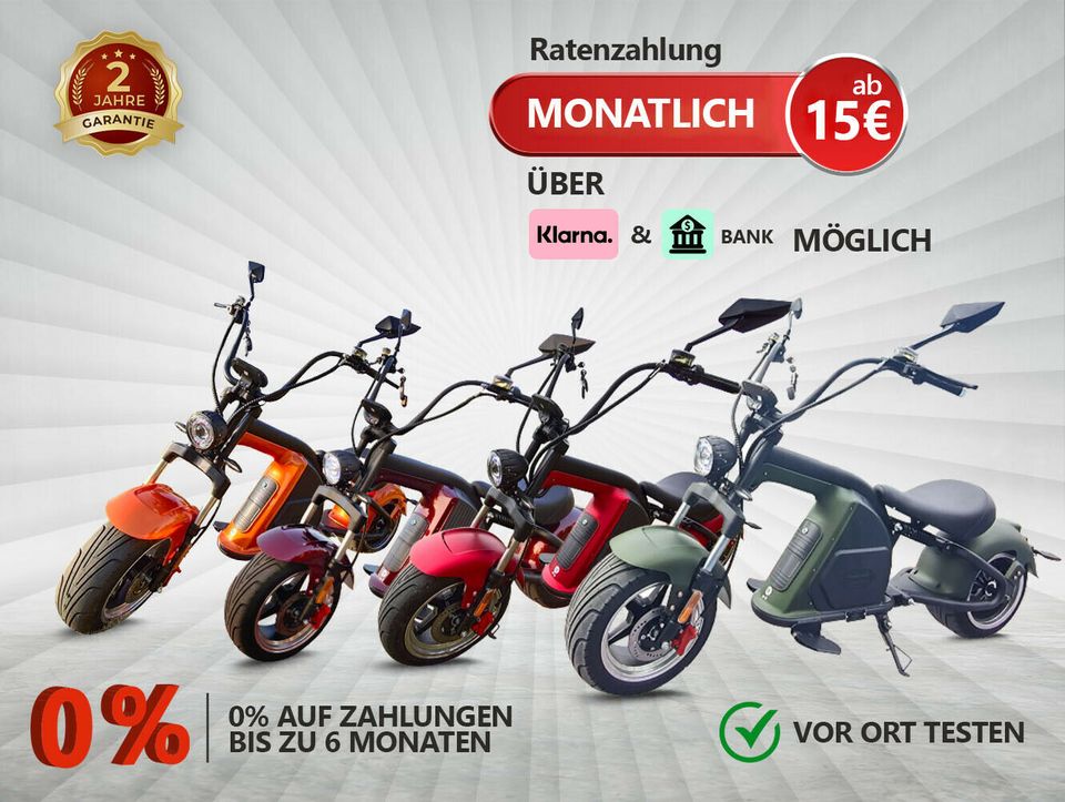 MADAT 8 E-ROLLER Motorroller 30AH 60KM/H mit SUPER BONUS in Bielefeld