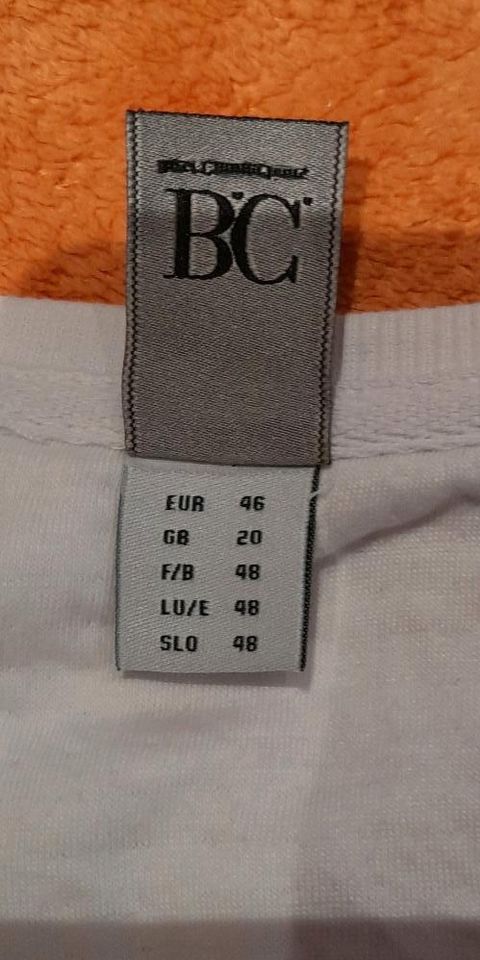 BC by Heine, leichtes Sweatshirt, Gr. 46, Weiß/Grau in Budenheim