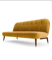 MADE.COM Vintage Klappsofa in Samt olivegrün Bayern - Germering Vorschau