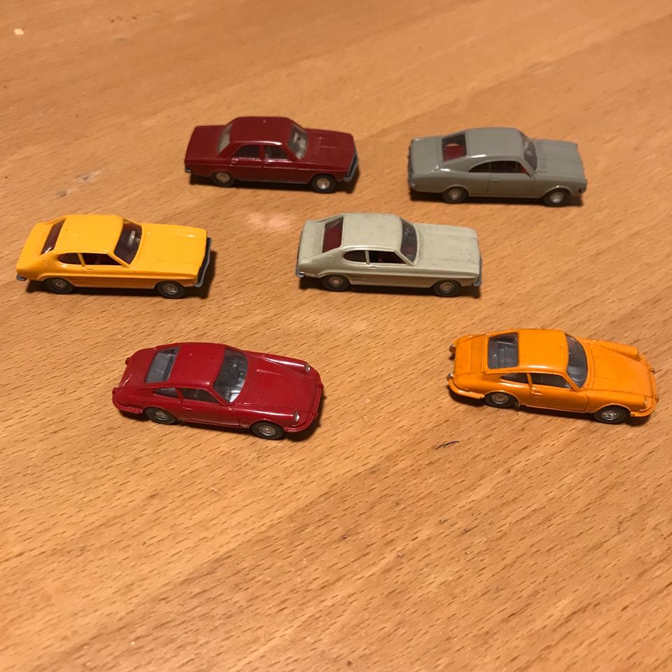 6 x Wiking Modell Autos Opel Porsche Audi in Gilching