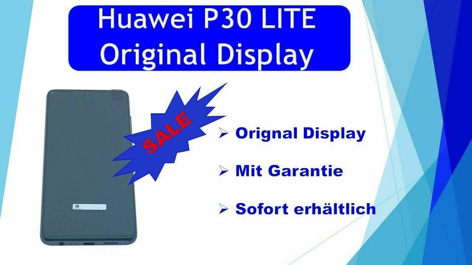 ORIGNAL HUAWEI P30 LITE LCD DISPLAY TOUCH SCREEN MIT AKKU in Hamburg
