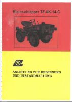 Bedienungsanleitung und Ersatzteilliste für TZ 4K 14 C Brandenburg - Wusterhausen Vorschau