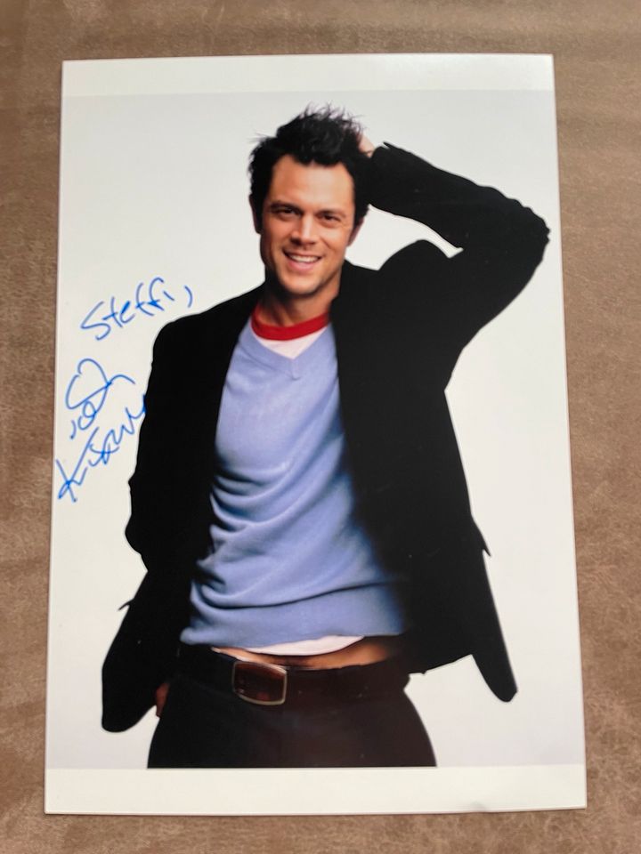 Autogramm Johnny Knoxville in Person Foto A4 JACKASS in Berlin