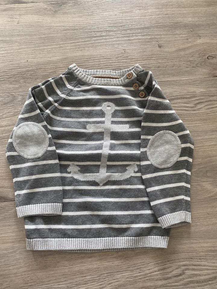 Pullover H&M Gr. 92  maritim Anker in Flensburg