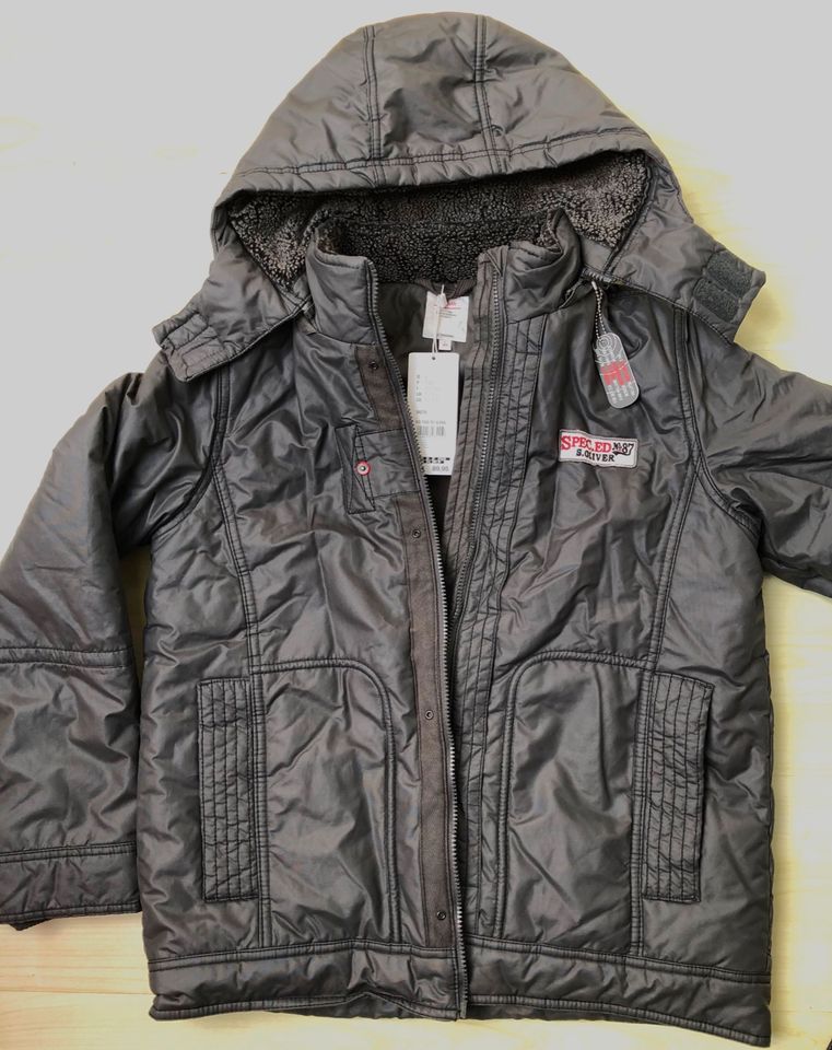 s.oliver Jacke Winter  gr.164 anthrazit Neu VP 89,95€ in Visselhövede