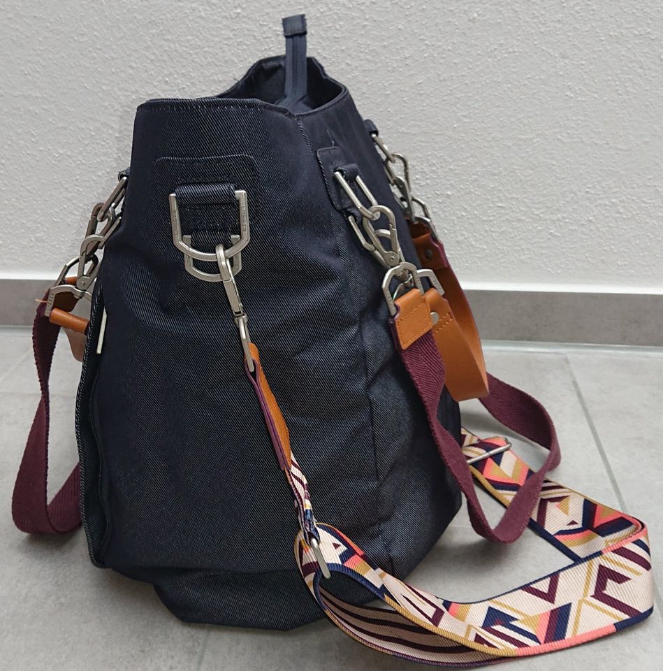 LÄSSIG Wickeltasche – Green Label, Mix‘n Match Bag Blue Denim in Rosenheim