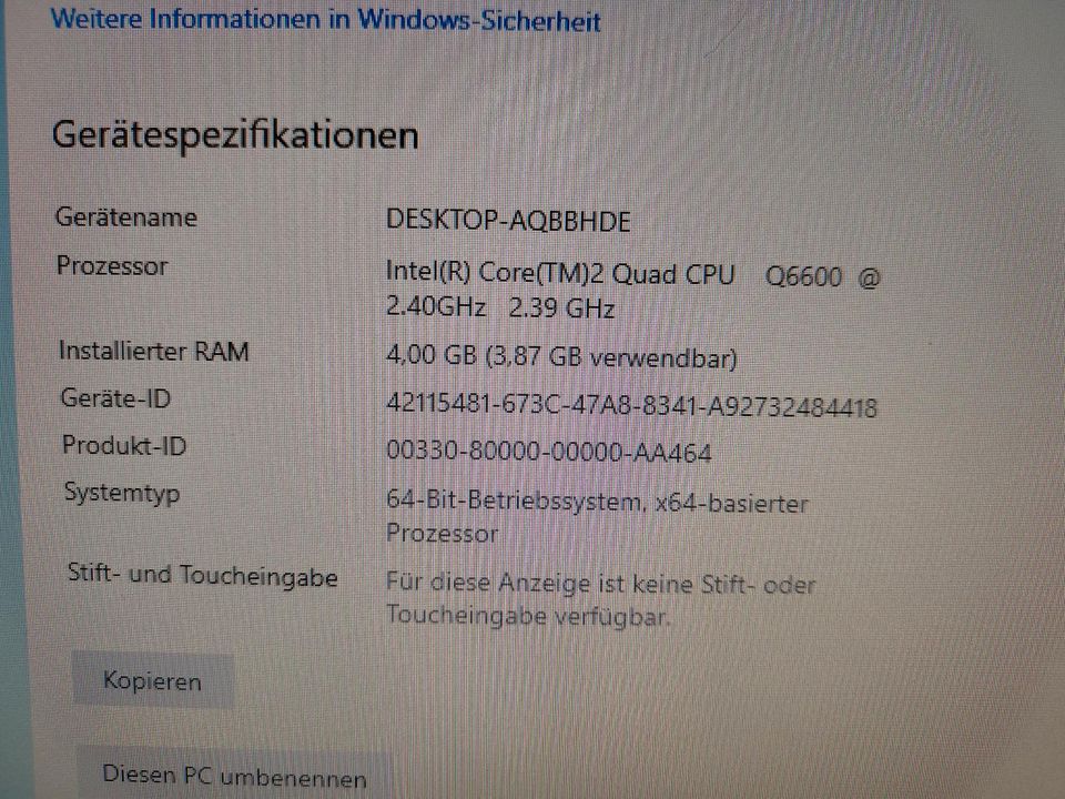 Windows 10 PC | Dell Optiplex 755 | 23" 1080p, 120GB SSD, 4GB RAM in Türkheim