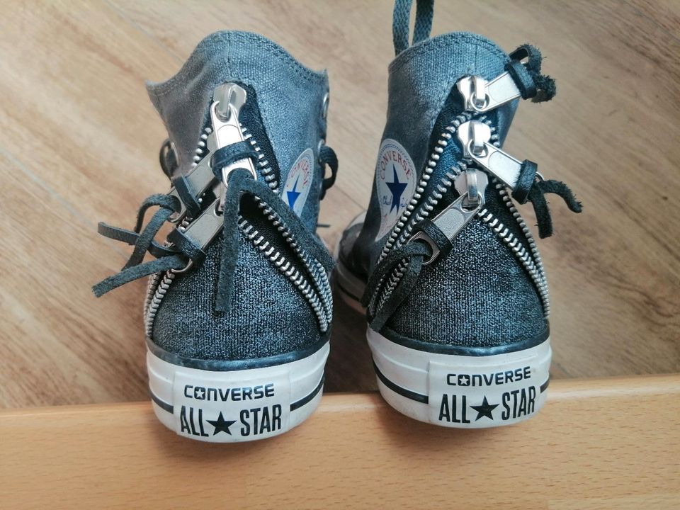 w.NEU All Star Converse Chucks Gr. 37 Mädchen Damen grau Schuhe in Trier