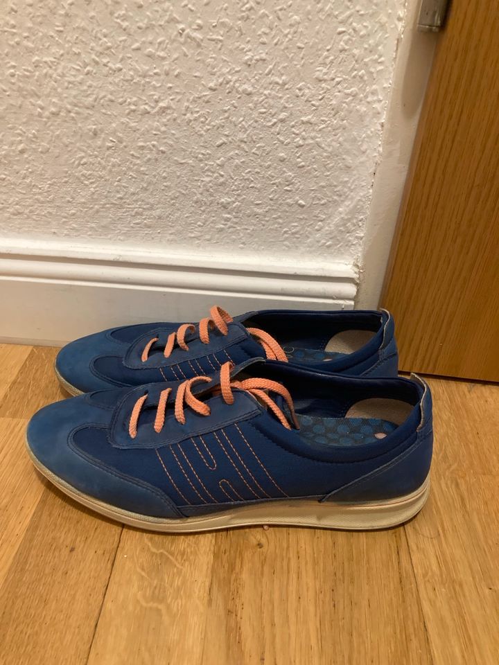 Ecco Damen Sneaker Damenschuhe Freizeit Schuhe Blau 39 in Ahaus