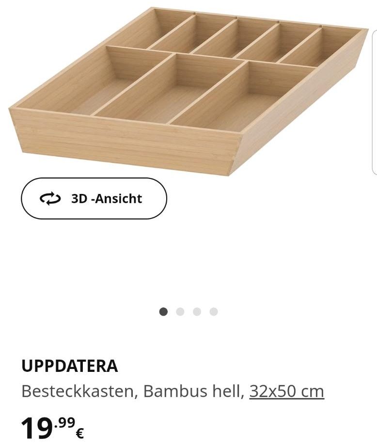 Besteckkasten aus Holz IKEA Uppdatera in Dresden